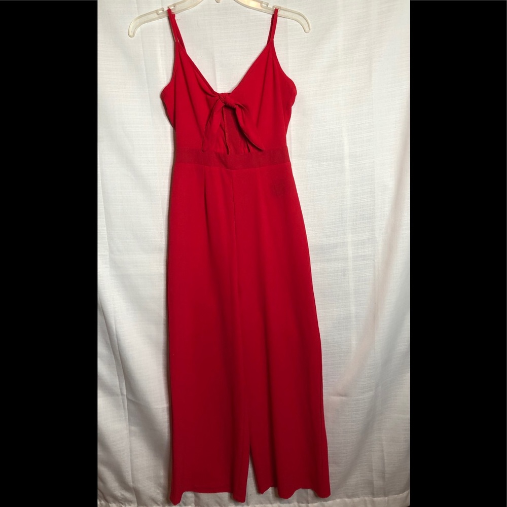 Red jumpsuit